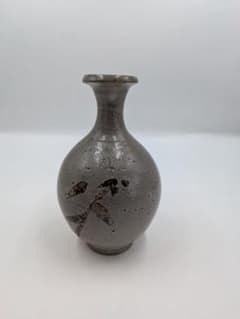 【焼締・灰釉　唐津焼　徳利／花入】　 鉄絵 花器のサムネイル
