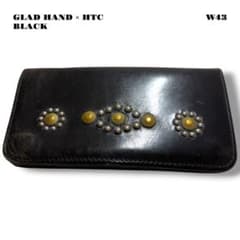 希少品！ GLAD HAND HTC レザー スタッズ トラッカー ウォレット 希少品！ GLAD HAND HTC レザー スタッズ トラッカー ウォレット