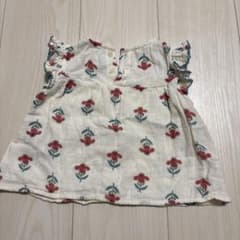 PETIT BATEAU 花柄 ノースリーブ ブラウス 74cmのサムネイル