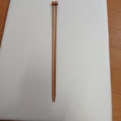 木製 棒針 2本セット 10号針編み物 手芸のサムネイル
