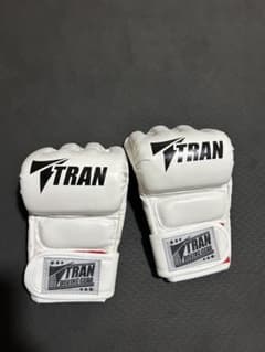 TRAN オープンフィンガーグローブ Mサイズ ホワイト - メルカリ
