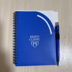 MAYO CLINIC リングノート メモ帳 ペン付き ブルーのサムネイル