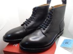 m*a様 リーガルレースアップブーツ黒24.5cmクロム鞣し栃木レザーグッド