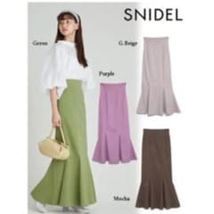 SNIDEL ハイウエストヘムフレアスカートのサムネイル