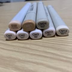 コピック　筆ペン　肌色セットのサムネイル