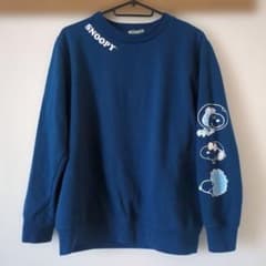 Thumbnail of スヌーピーSNOOPYネイビー裏起毛スウェット レディースM-L PEANUTS