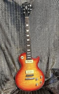 超激レア！渋い！美品！高級Quilt MapleレスポールP-90 セットネック 超激レア！渋い！美品！高級Quilt MapleレスポールP-90 セットネック