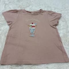 あ*い様 アプレレクール パフェ柄 半袖Tシャツ ピンク 110cmのサムネイル