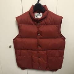 70s Woolrich ウールリッチ ダウンベスト 白タグ レンガ色 希少 - メルカリ