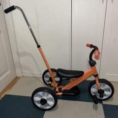野中製作所 サンライダーFC 三輪車 カジ取り棒付き三輪車からランニングバイクに変身 オレンジ 野中製作所 へんしん！サンライダーFC 三輪車 キックバイク カジ取り棒