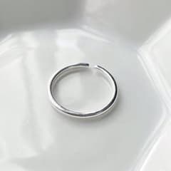 상태좋음 실버 링 평타 1밀리 폭 심플 오픈 링 겹침 반지