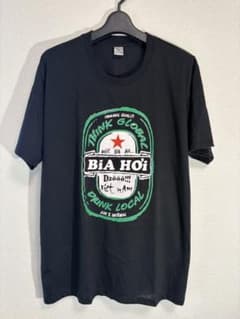 【期間限定値下げ】Tシャツ BIA HOI ビアホイ ビール 黒のサムネイル