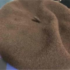 茶色   ベレー帽 ２２日までです。のサムネイル