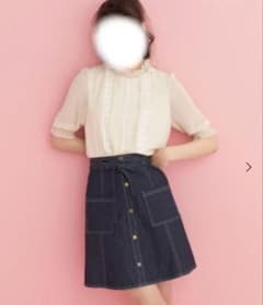 デニム Aラインスカートのサムネイル