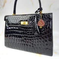 ✨良品✨ JRA認証 シャイニングクロコ エキゾチックレザー