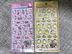 ハローキティ・ポムポムプリン ボンボンドロップシール セット