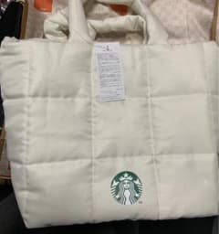 ★スタバ福袋　白いトートバッグ　のみ★のサムネイル