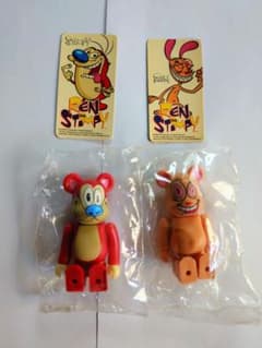 BE@RBRICK REN & STIMPY 100% ホラー 表裏2体セットのサムネイル