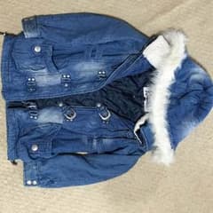 デニムコート︎︎︎︎❤︎︎ファーフード付きのサムネイル