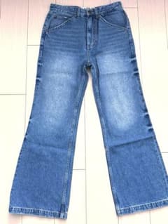 SATUR セター ブーツカット フレアデニムパンツ デニム ブルージーンズ 