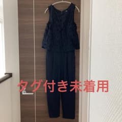 UNIQLO レースオールインワン　69ネイビー　サイズSのサムネイル