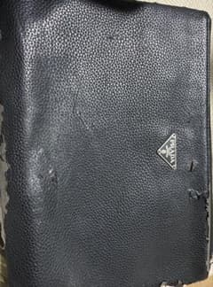 Saffiano leather clutch bag