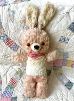 アーティストベア作家ベア♡大きめラビットドールピンクK's bearアンティーク K's bear大きめラビットドール♡アーティストベア作家ベアピンク