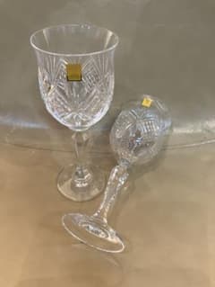 新品 未使用 KAGAMI CRYSTAL カガミクリスタル ワイングラス ペア 