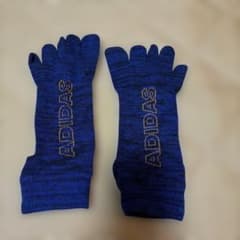 adidas 5本指ソックス ブルー トレーニング
