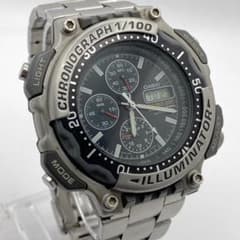 新品電池 CASIO カシオ DURO200 クロノグラフ メンズ 腕時計