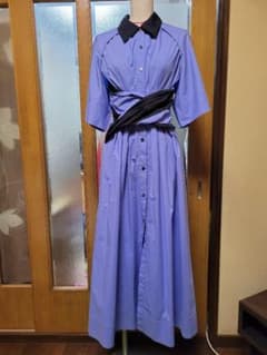 ayumom様専用　アイレネ　ルシェルブルー　バイカラーシャツワンピースのサムネイル