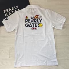 新品 正規品 パーリーゲイツ どうしちゃったPG 半袖 ポロシャツ 白 6