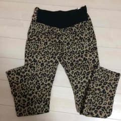 マタニティ★ヒョウ柄★ズボン★Ｌのサムネイル