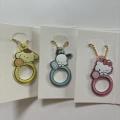 サンリオキャラクターズ　ぷちリング　ラバーキーホルダー　3点セットのサムネイル