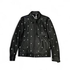 WACKO MARIA BMS限定 スタースタッズ シングルライダースジャケット WACKO MARIA BMS限定 スタースタッズ シングルライダースジャケット