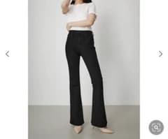 AZUL BY MOUSSY フレアデニム　パーフェクトデニムフレア　ブラックのサムネイル