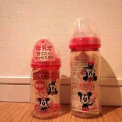 再値下げ！✨ピジョン☆ミッキー＆ミニーほ乳瓶(*'▽'*)のサムネイル