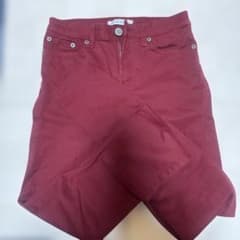AZUL BY MOUSSY ワインレッド スキニーパンツ Mのサムネイル