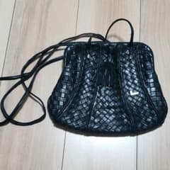 양품・빈티지 LANCEL 란셀 파리 메쉬 뜨개질 가방 블랙