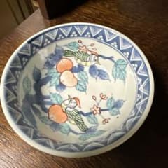 佐藤走波(六代)染錦. 桃花鳥文、中鉢、こどんぶり - メルカリ