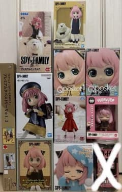 SPY×FAMILY Anya Forger Qposket Figure and other set