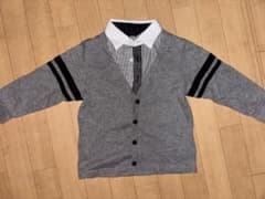 COMME CA ISM 重ね着風 長袖シャツ 90cmのサムネイル
