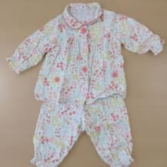 Combi mini 長袖ベビーパジャマ 花柄 80cmのサムネイル