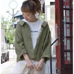 w closet 麻バックリボンミリタリーシャツのサムネイル