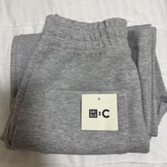UNIQLO グレー スウェットワイドパンツユニクロCのサムネイル