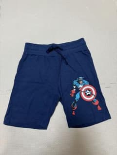 h&m キャプテンアメリカ　ハーフパンツ　短パン　パンツ　キッズ　マーベルのサムネイル