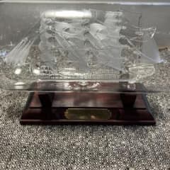 ボトルシップ ガラス船 NIHONMARU クリスタル帆船 - メルカリ