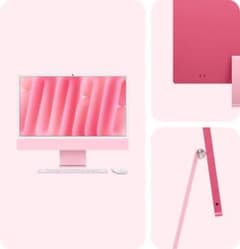 こ*ん様 Apple iMac 本体 ピンク 512G キーボード＋マウス 付属 - メルカリ