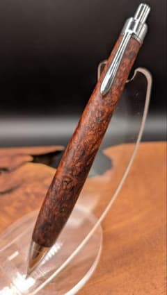 784超極上 本花梨瘤杢 木軸シャーペン ボールペン 9500円 サポニンあり