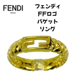 FENDI フェンディ FFロゴ バゲット リング ゴールドカラー - メルカリ